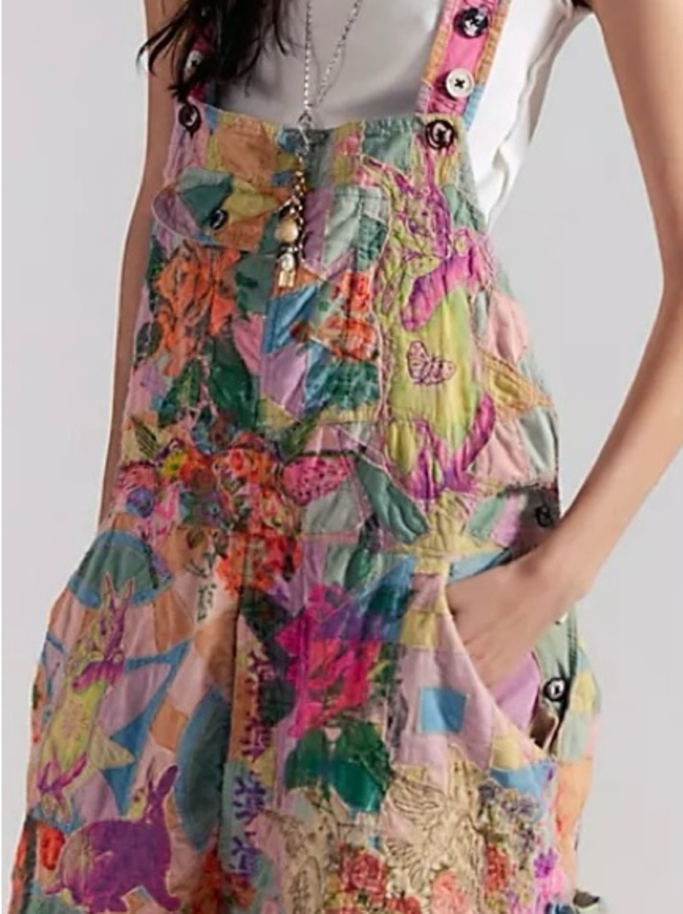 Magnolia Pearl Graphic Love Overalls